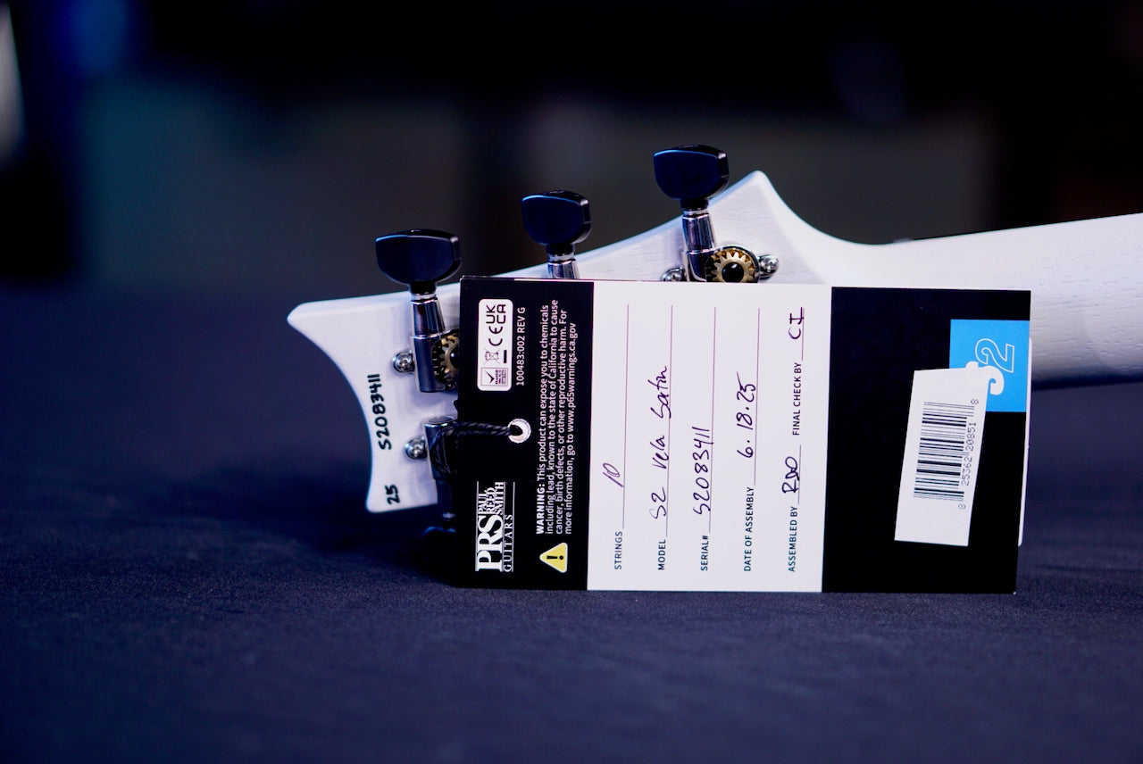 PRS S2 Vela Pearl White Satin S2083411