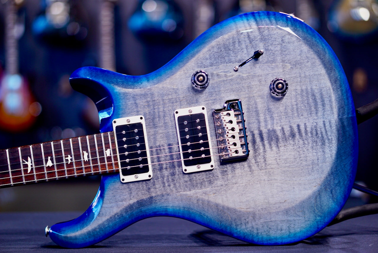 PRS S2 Custom 24 faded grey black blue burst S2083259