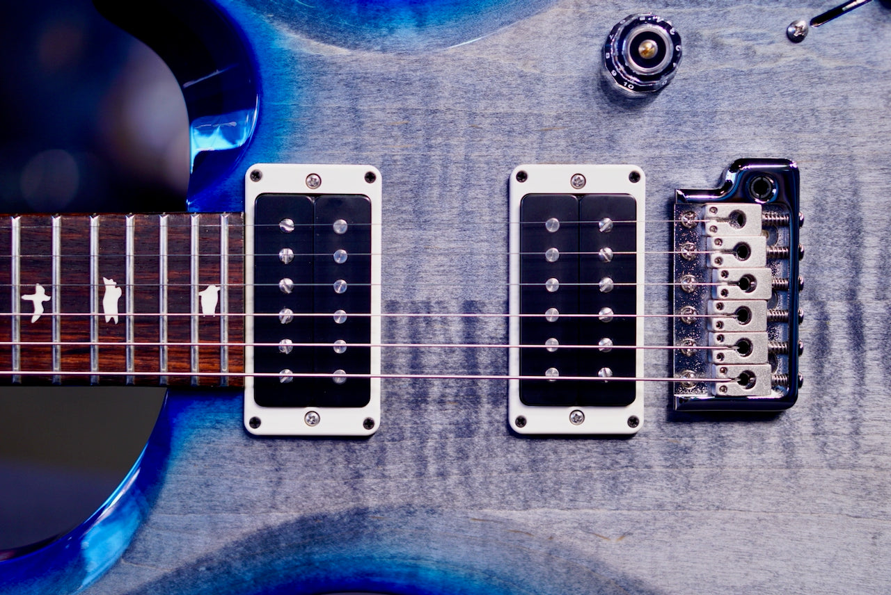 PRS S2 Custom 24 faded grey black blue burst S2083259