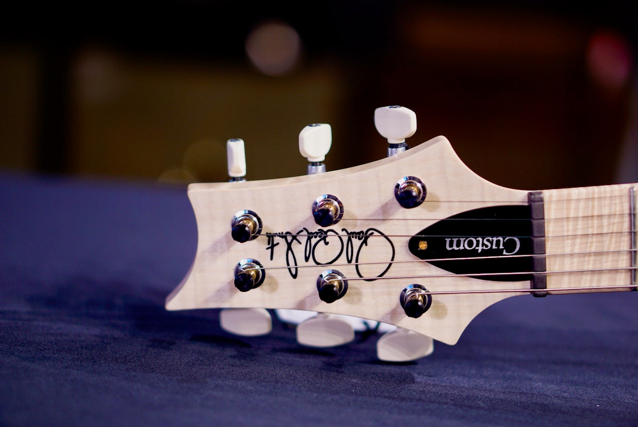 PRS Custom 24 Piezo Wood Library Artist Neck Faded Gray Black Fade 0414023