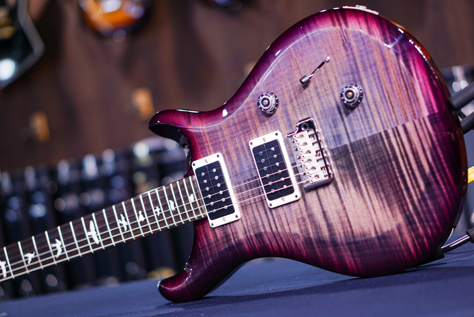 PRS S2 Custom 24 faded grey black purple burst S2074306