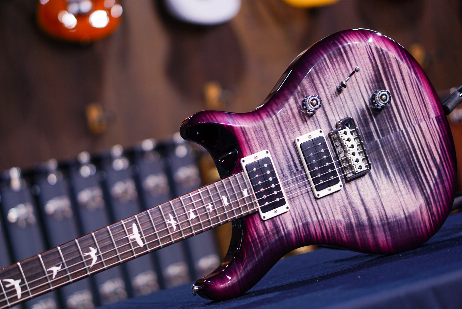 PRS S2 Custom 24 faded grey black purple burst S2074306