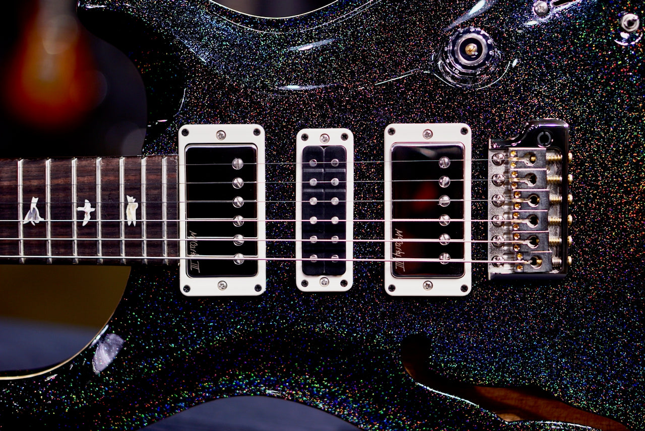 PRS Special Semi Hollow Black rainbow holo flakes 0412195