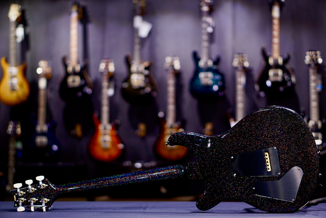 PRS Special Semi Hollow Black rainbow holo flakes 0412195