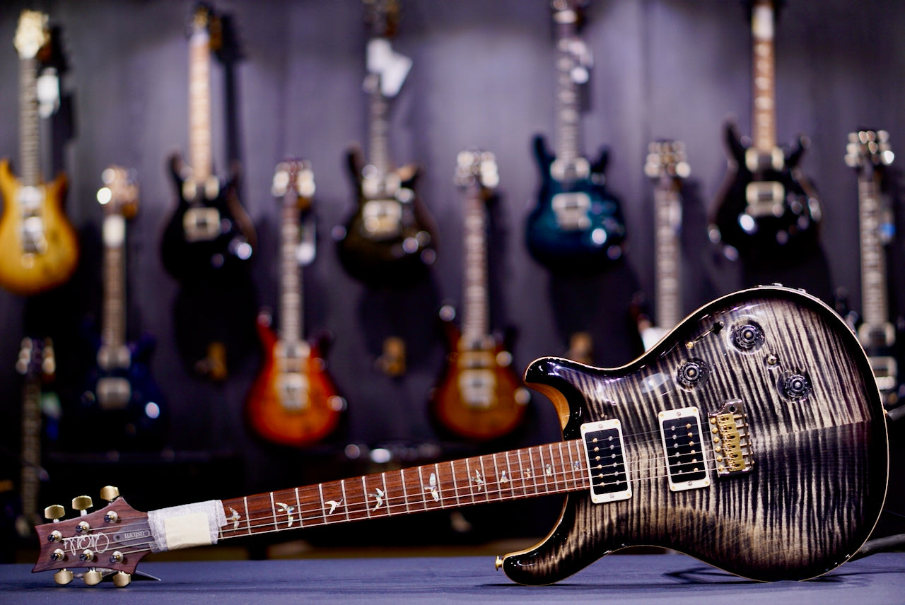 PRS Custom 24 Piezo Wood Library Custom Color Stain Flame Neck 256582