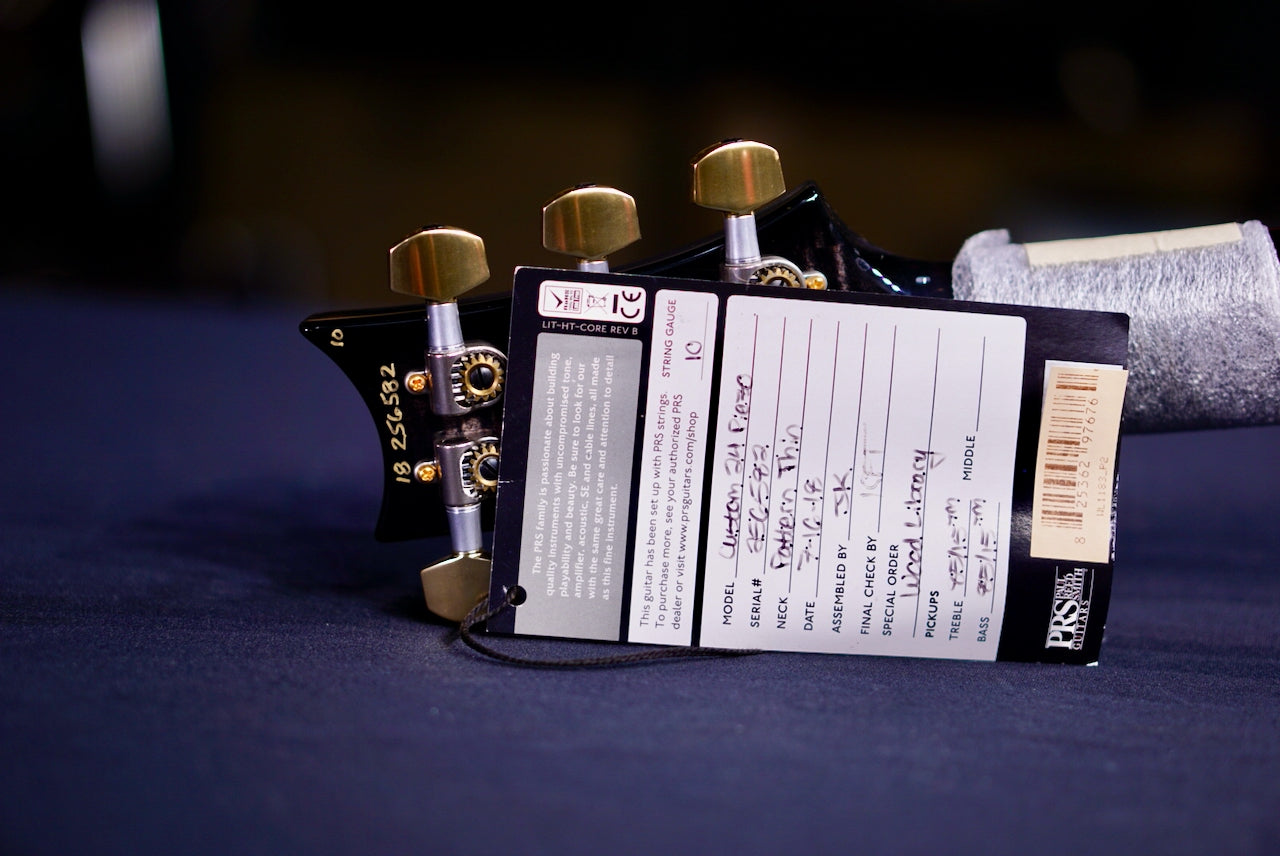 PRS Custom 24 Piezo Wood Library Custom Color Stain Flame Neck 256582