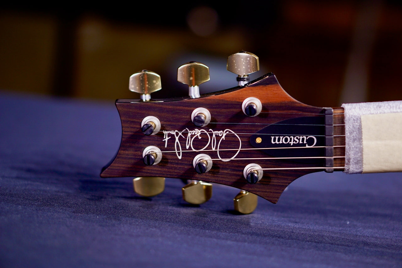 PRS Custom 24 Aquableux Purple Burst Flame Stained Neck 264038