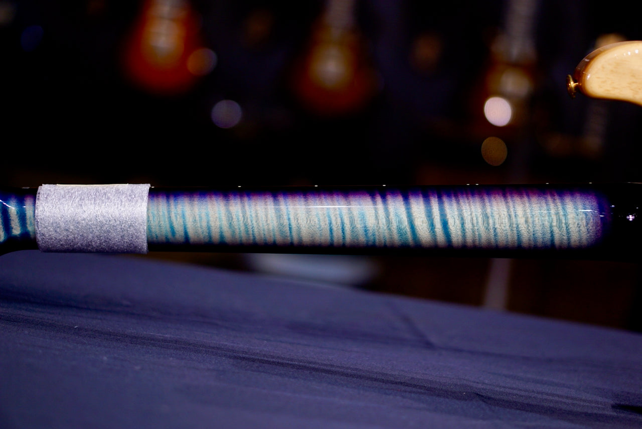 PRS Custom 24 Aquableux Purple Burst Flame Stained Neck 264038