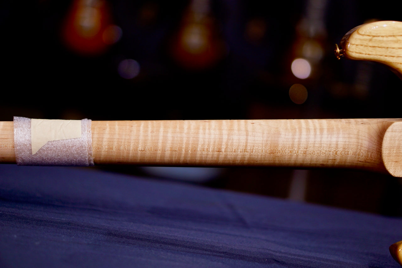 PRS Custom 22 Wood Library Charcoal Blue Burst Artist Quilt 257260