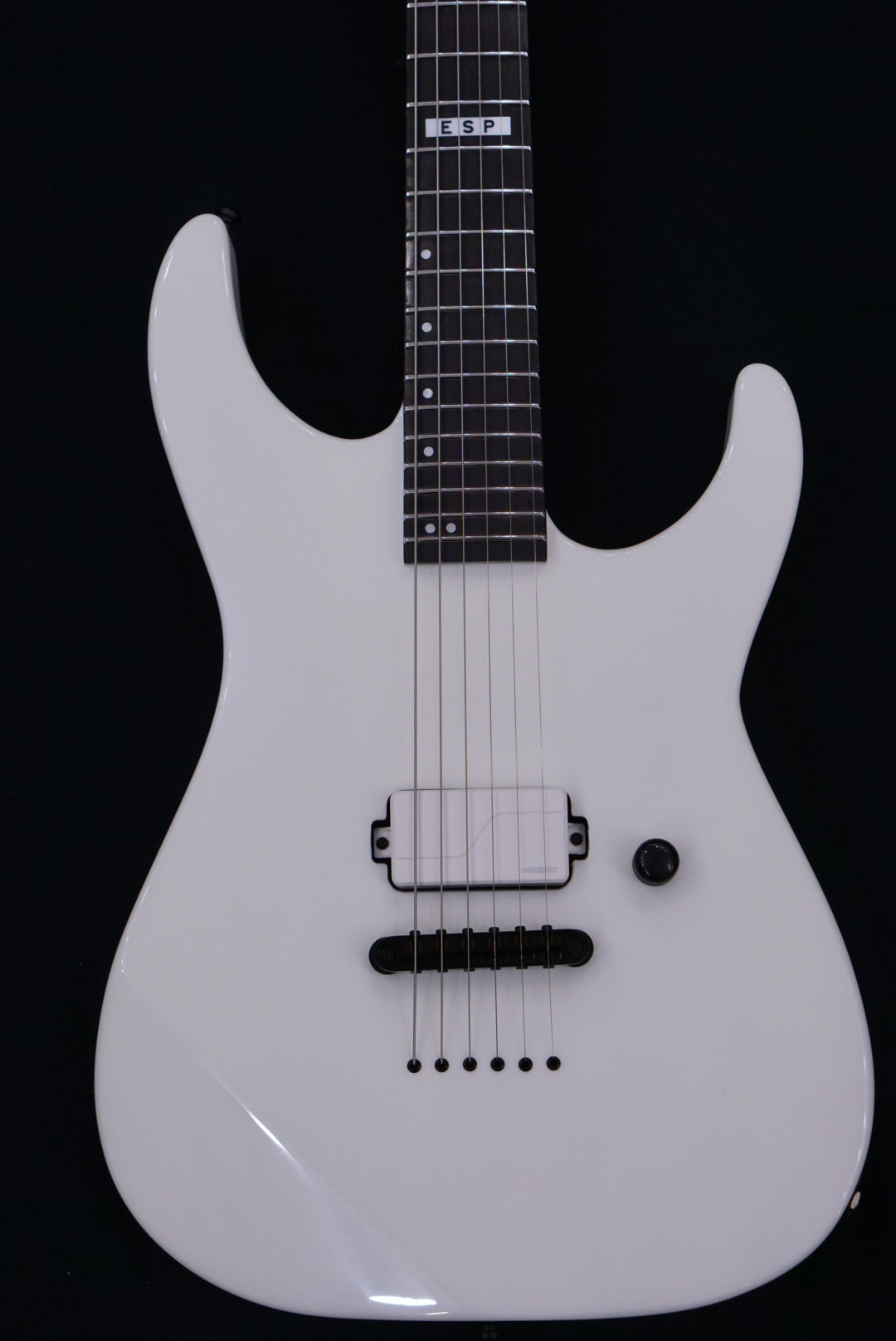 ESP E-II M-I THRU NT SNOW WHITE ES3434223 - HIENDGUITAR   E-II GUITAR