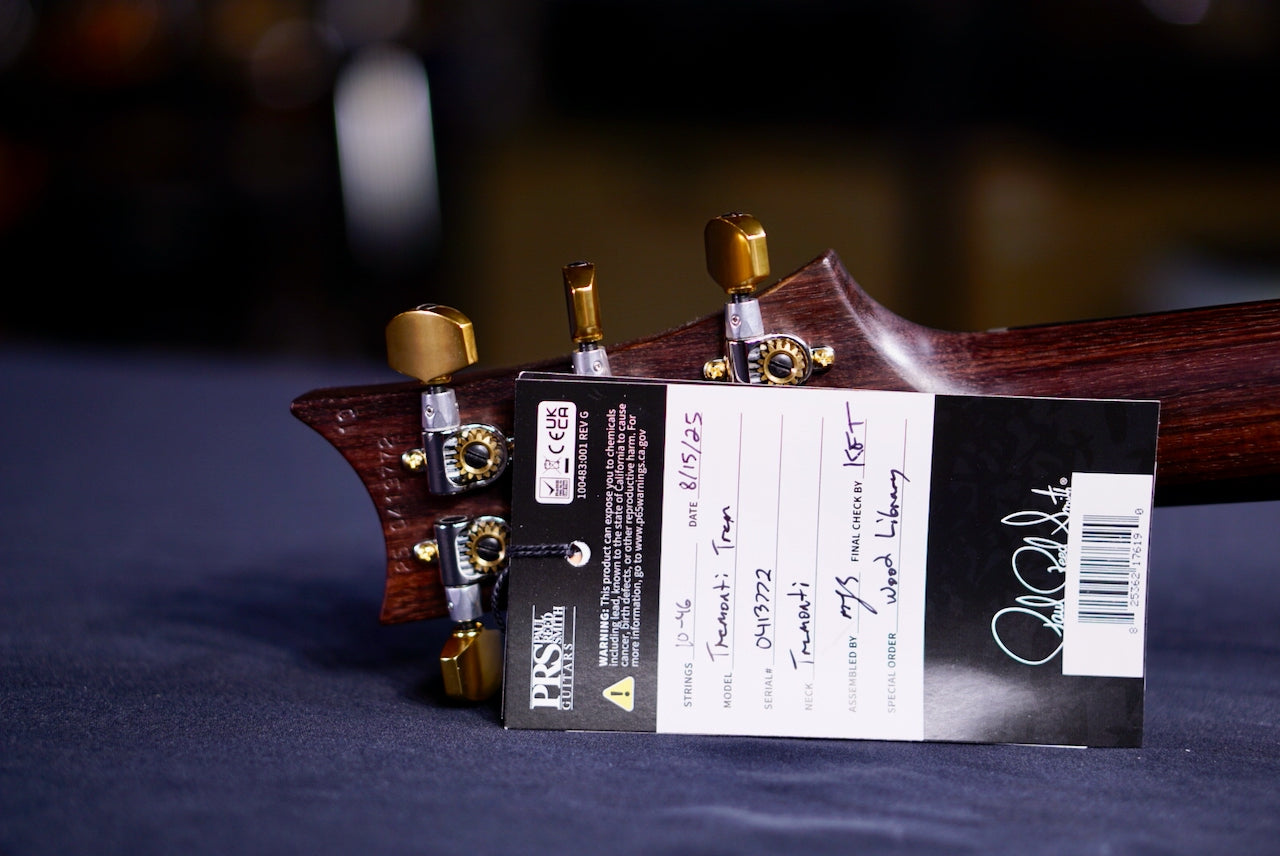 PRS Tremonti Wood Library River Blue 0413772