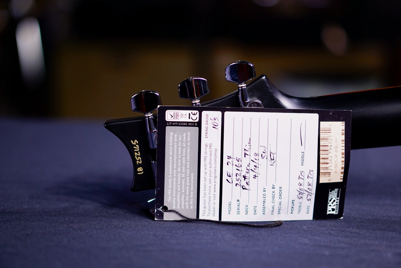 PRS CE 24 Charcoal Purple Burst Special Run 252165