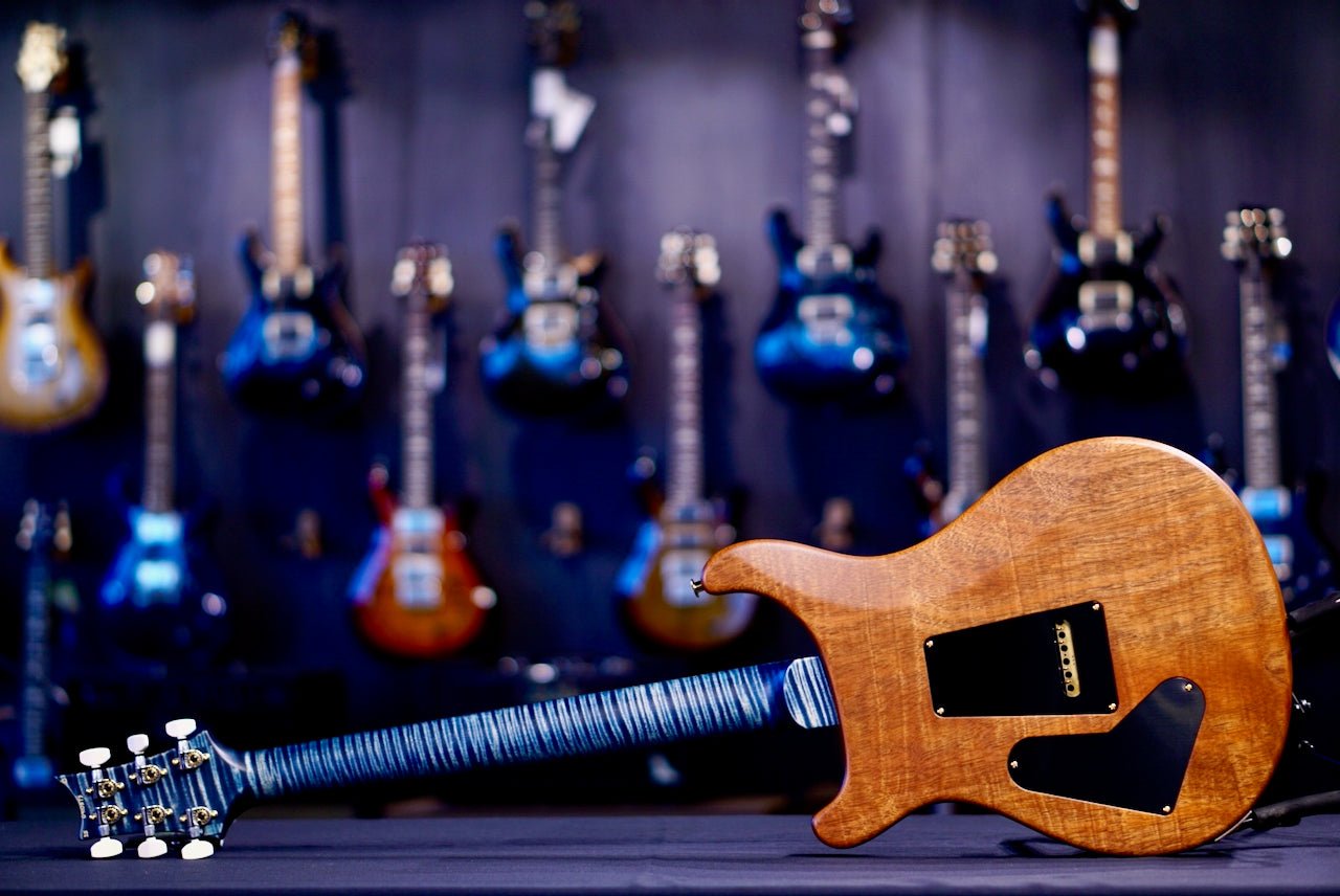 PRS Custom 24 Wood Library Faded Whale Blue Satin Stain Neck 0410573