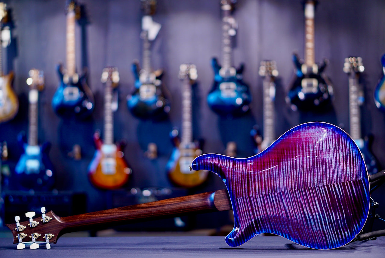 PRS Hollowbody II Piezo Wood Library Violet Blue Burst Rosewood Neck 0411084