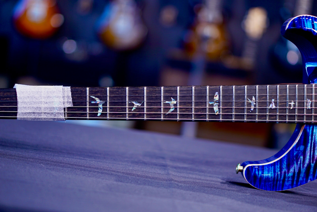 PRS DGT Wood Library Violet Blue Burst rosewood neck 0413095