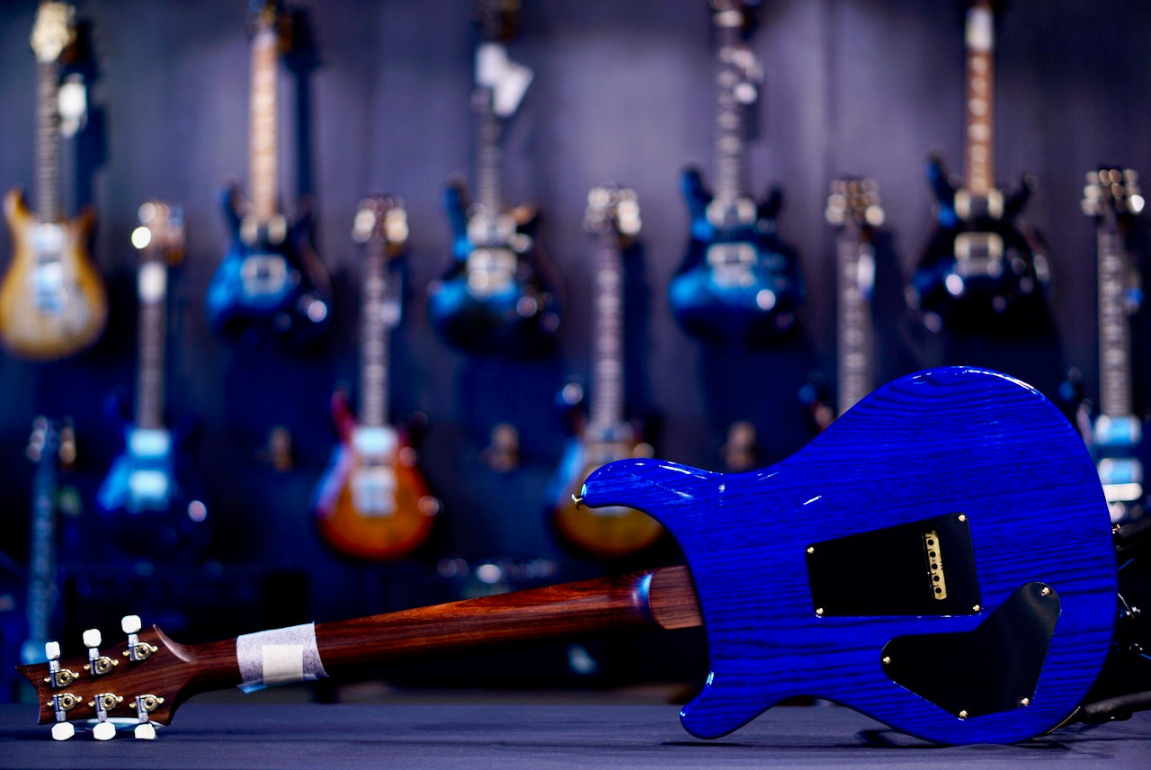 PRS DGT Wood Library Violet Blue Burst rosewood neck 0413095