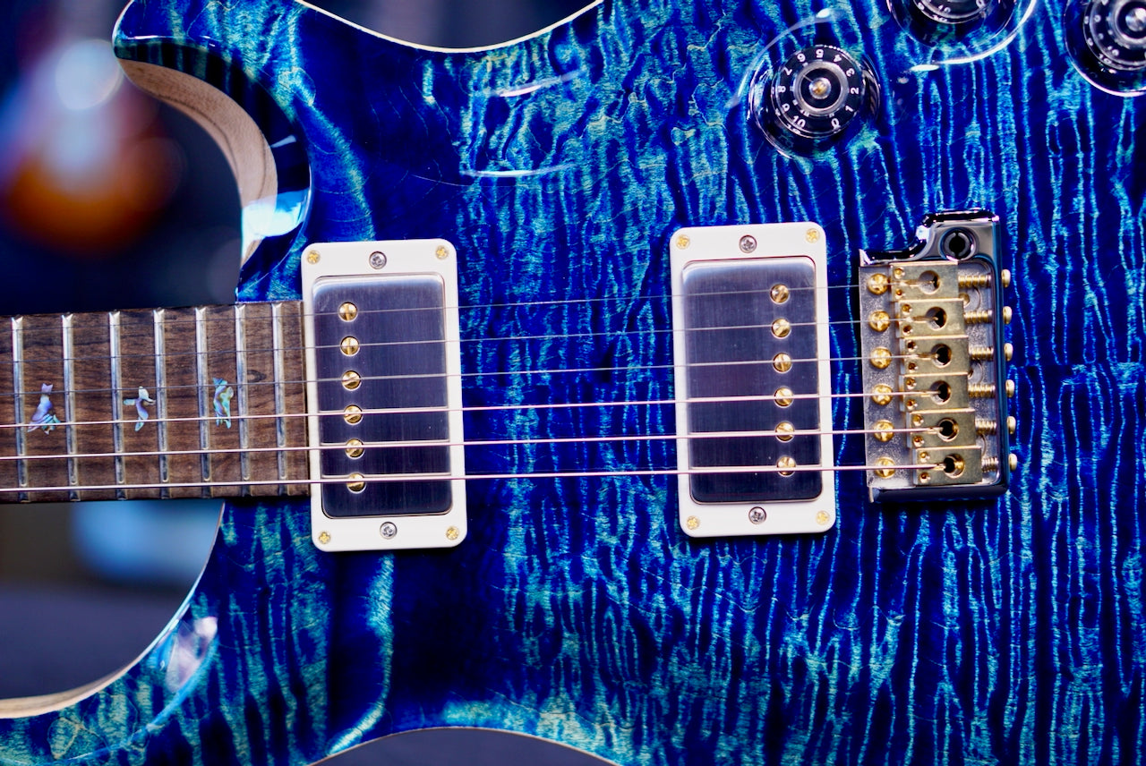 PRS DGT Wood Library River Blue Flame Neck 0412028