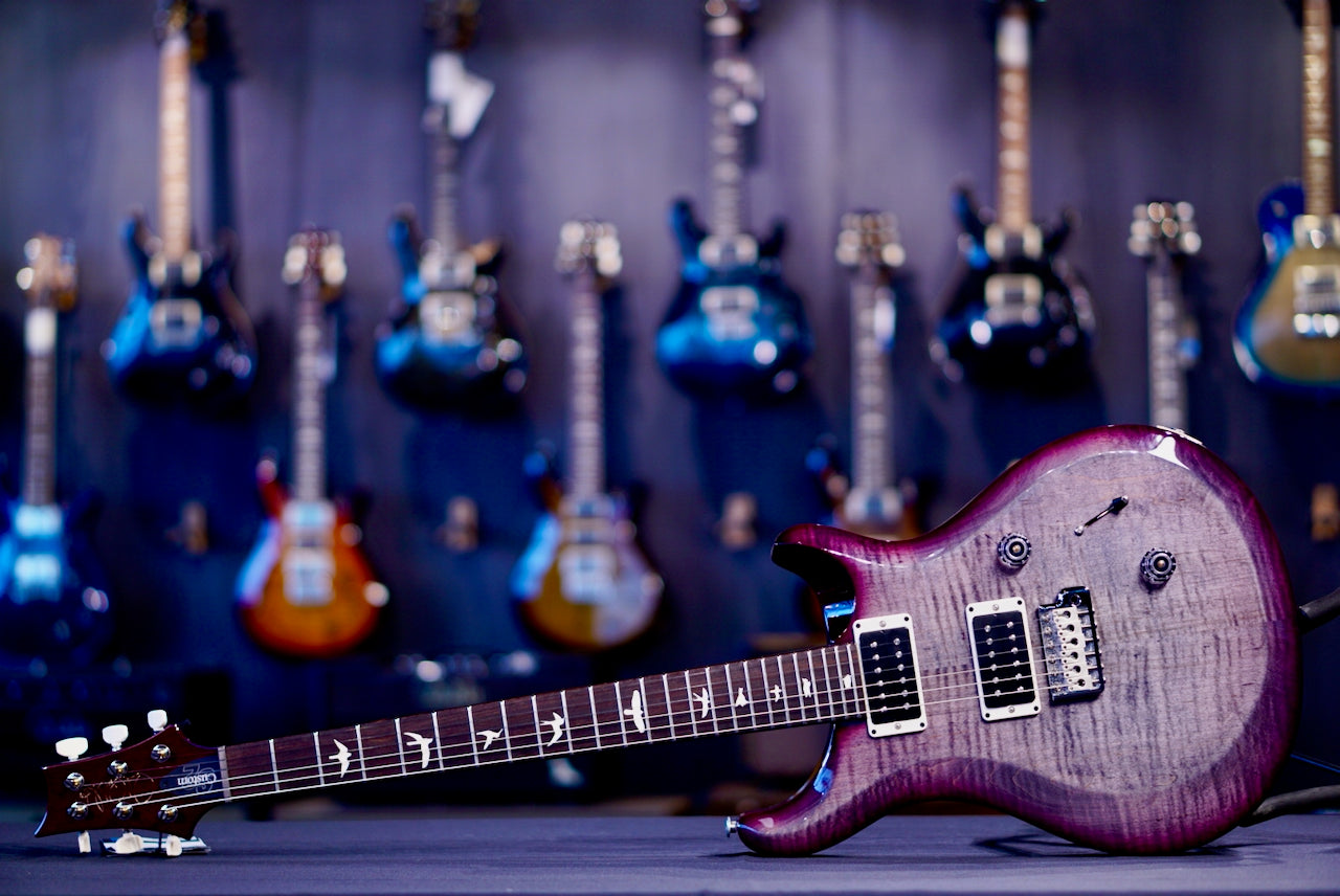 PRS S2 Custom 24 Faded Gray Black Purple Burst S2083304