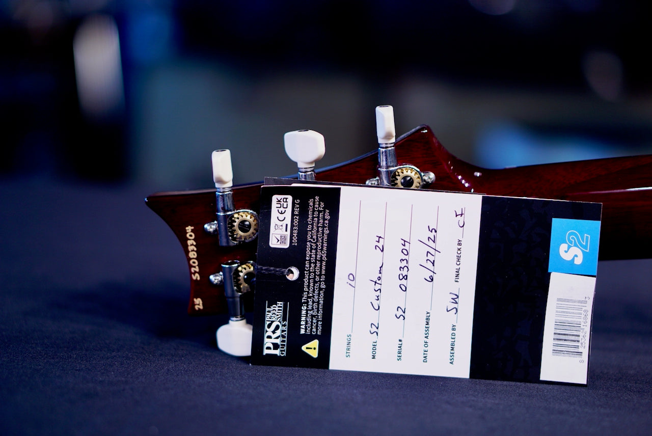 PRS S2 Custom 24 Faded Gray Black Purple Burst S2083304