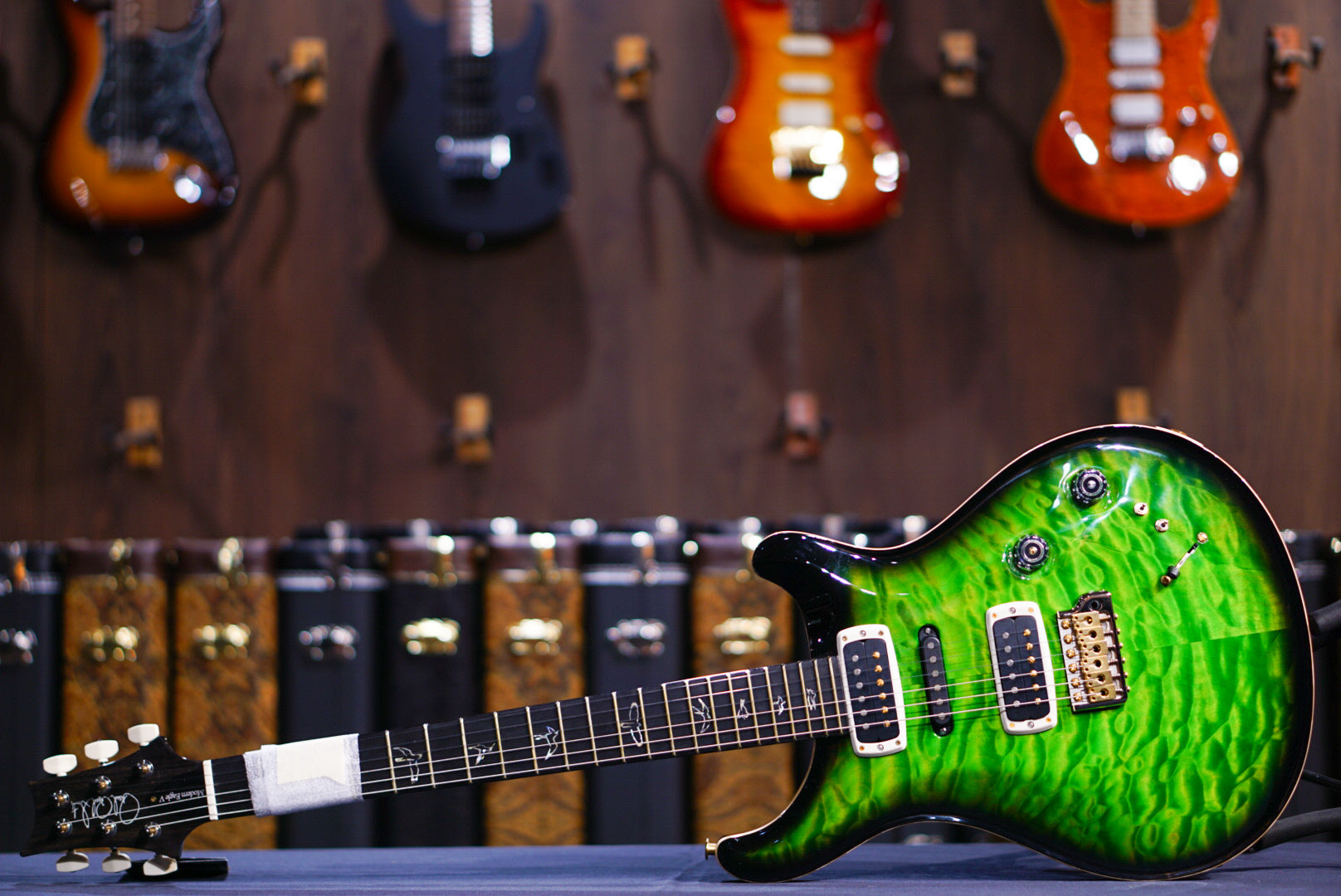 PRS Modern eagle V wood library eriza verde smokeburst 0387194