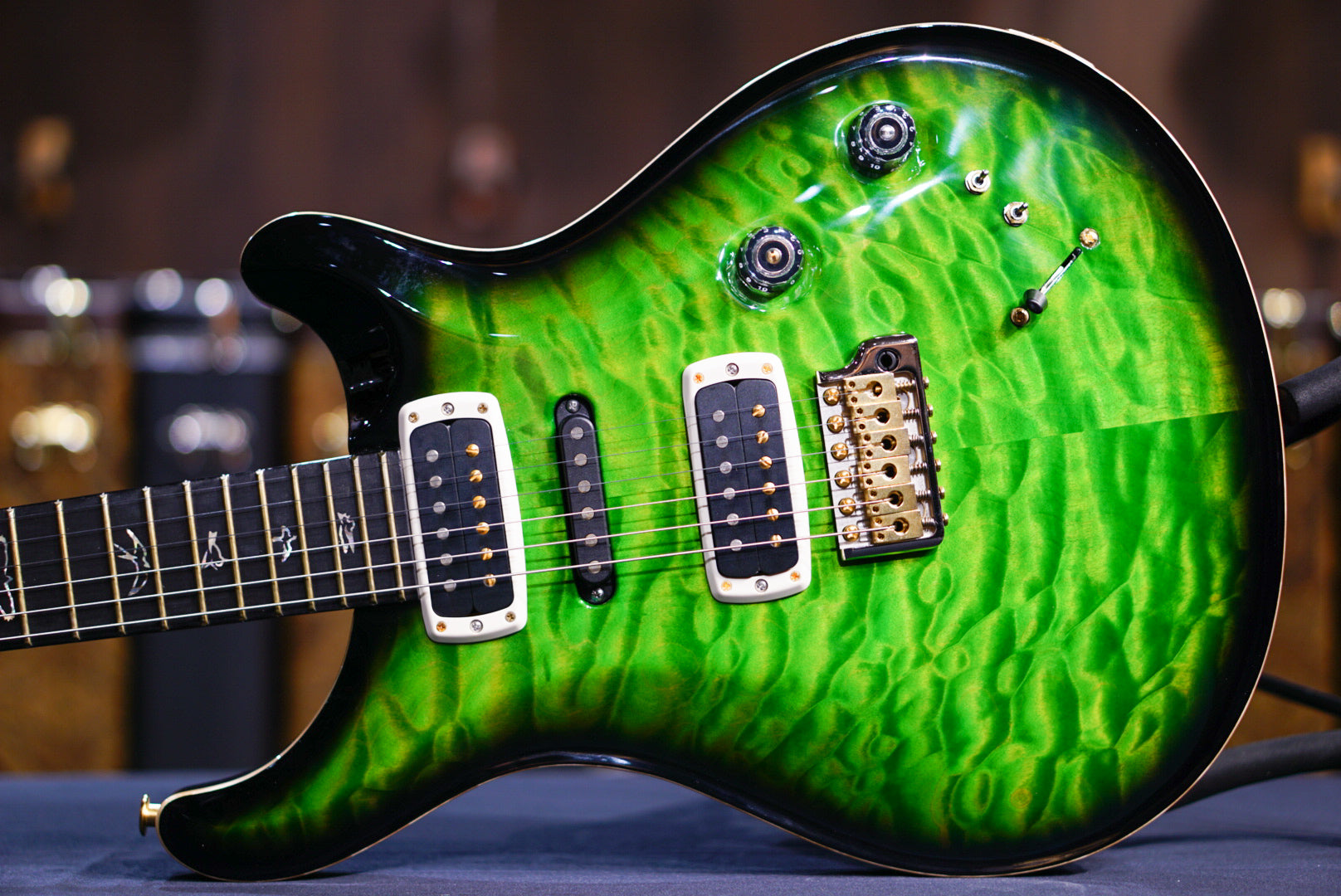 PRS Modern eagle V wood library eriza verde smokeburst 0387194