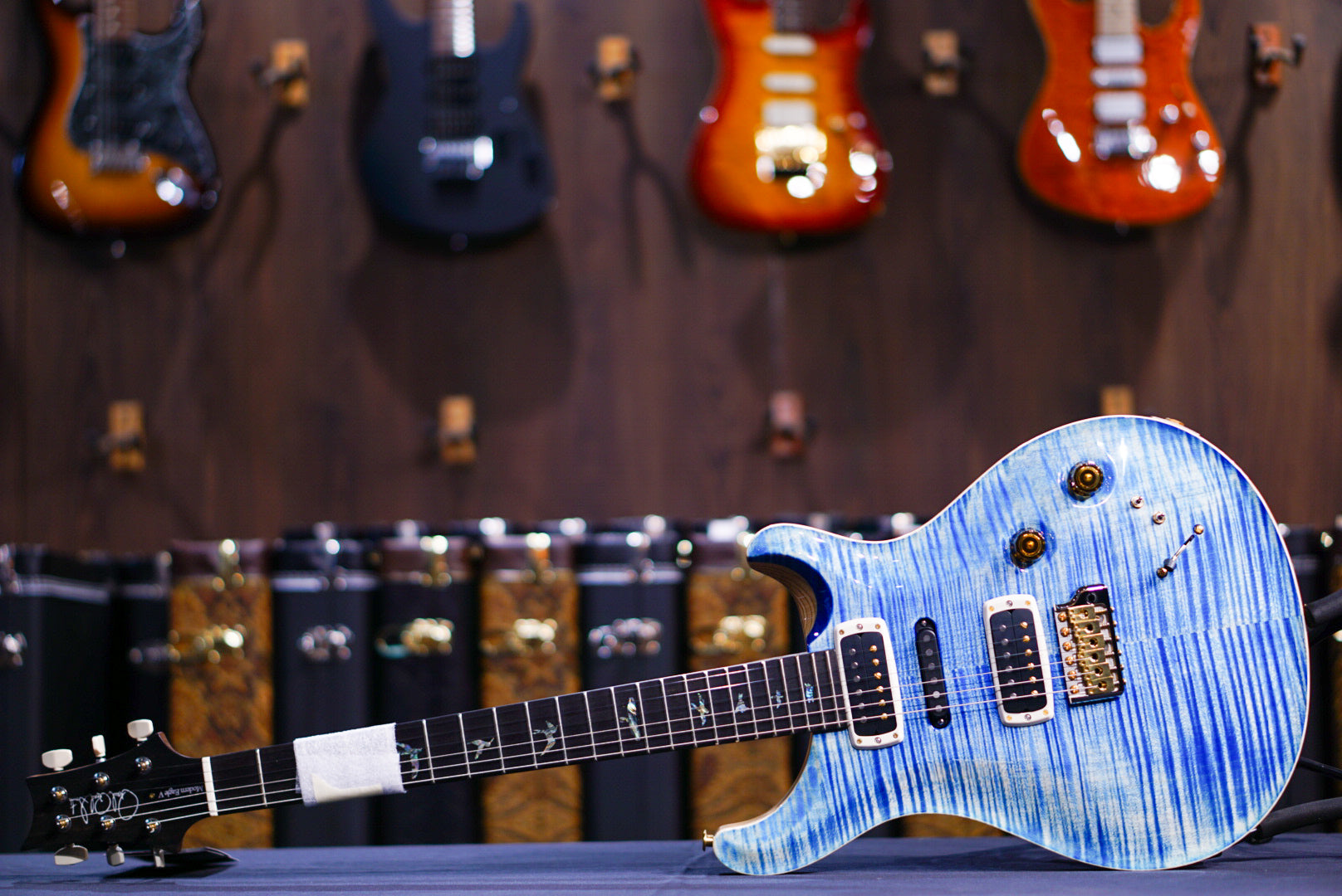 PRS Modern eagle V wood library Faded Blue Jean 0388890