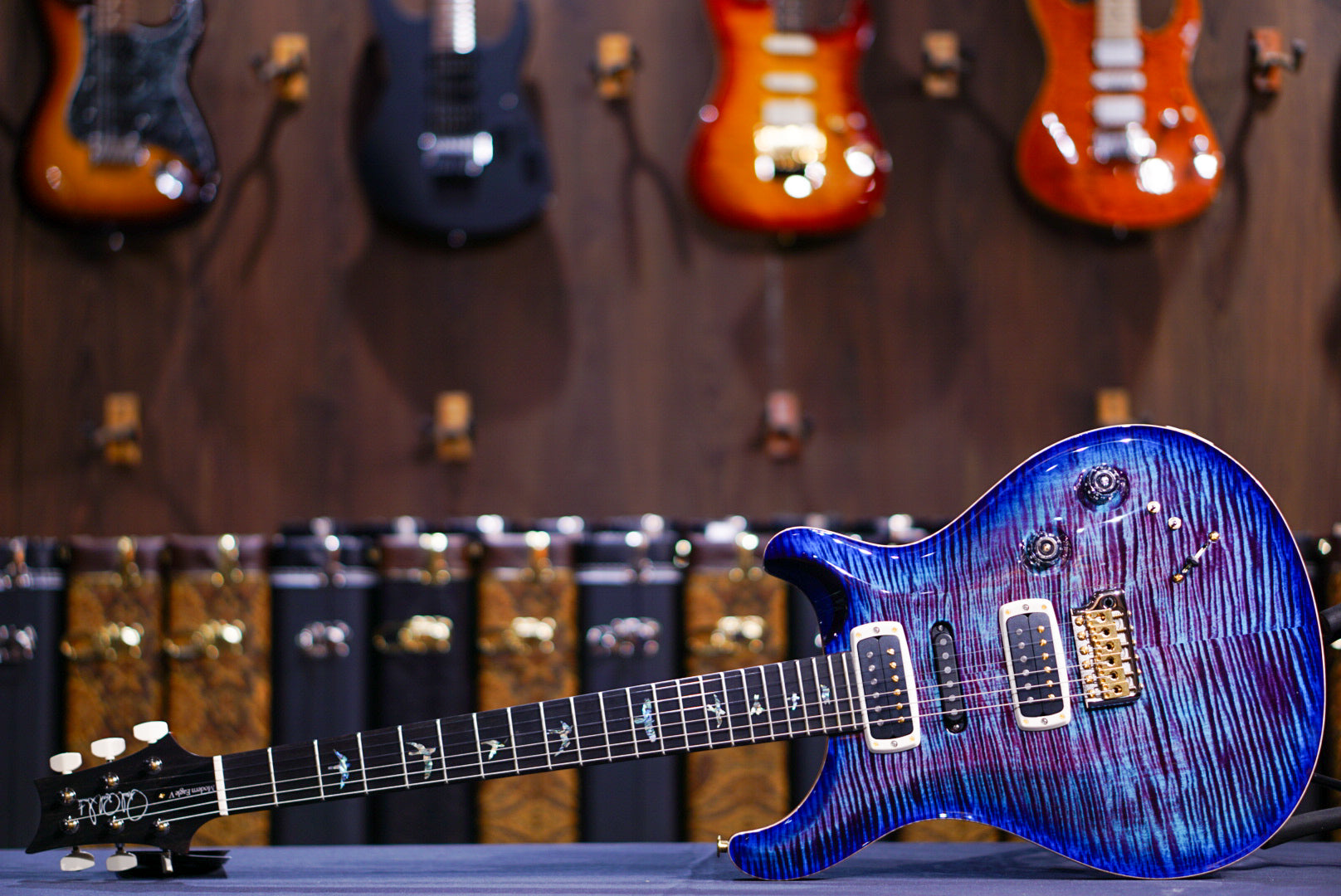 PRS Modern eagle V wood library violet blue burst 0388891