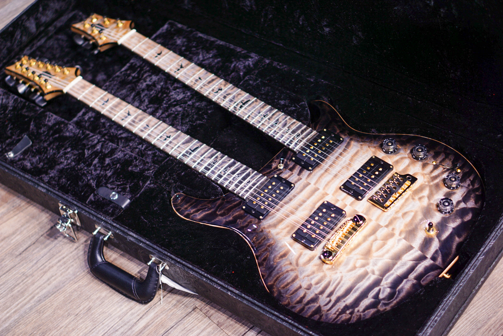 PRS Privatestock Doubleneck frost bite glow