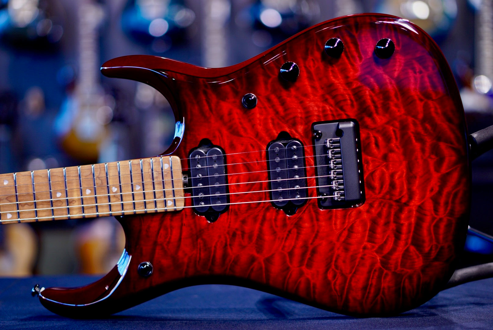 Ernie Ball Music Man JP15 Red Tide Quilt H09962