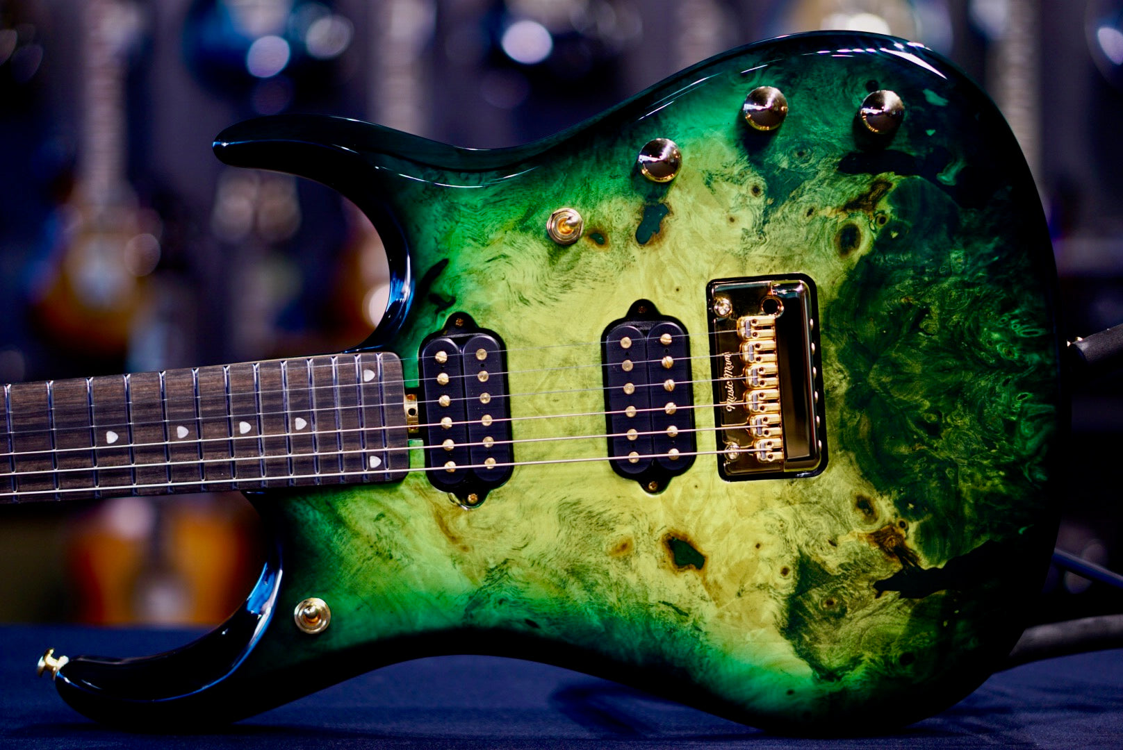 *RESERVED* Ernie Ball Music Man BFR JP15 Toxic Sludge D01448