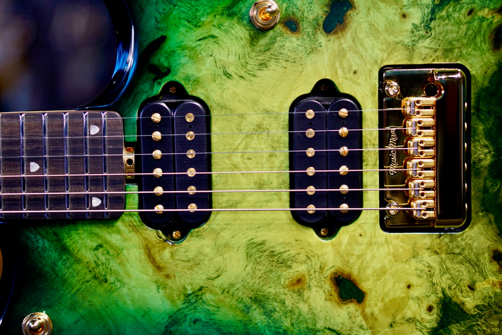 *RESERVED* Ernie Ball Music Man BFR JP15 Toxic Sludge D01448