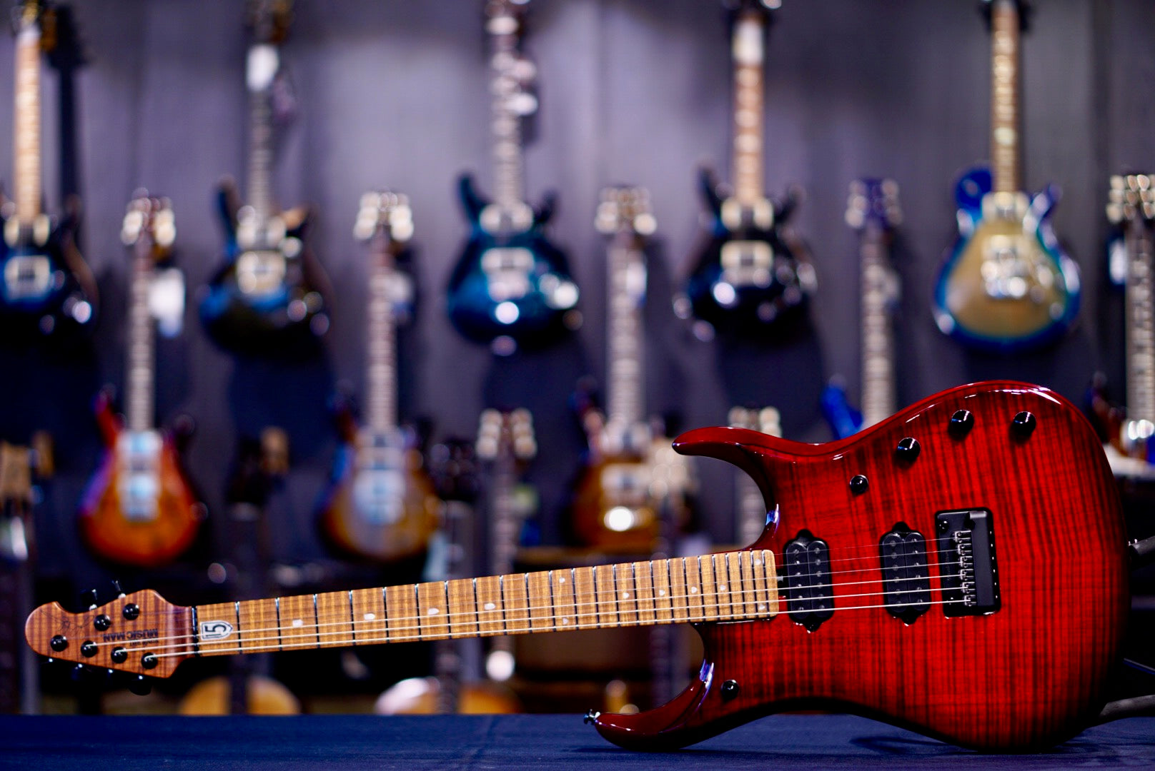 Ernie Ball Music Man JP15 Red Tide Flame H08453