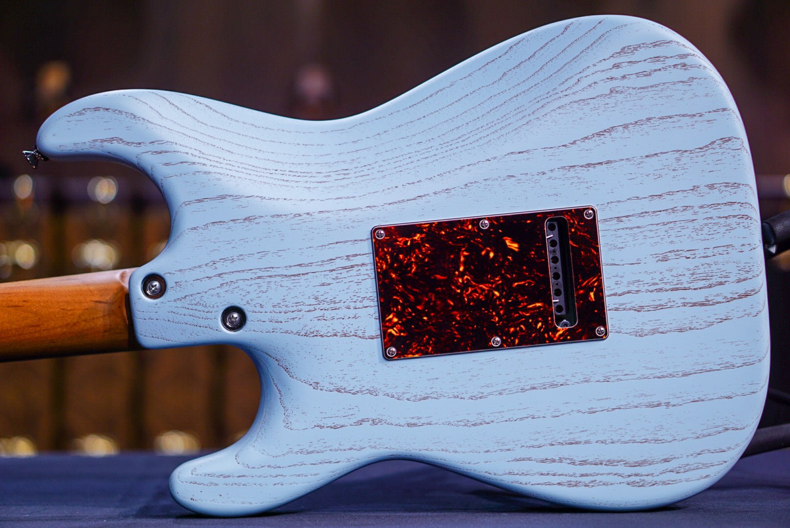 Tom Anderson Icon Classic Satin Organic Grain Sonic Blue with Brown *
