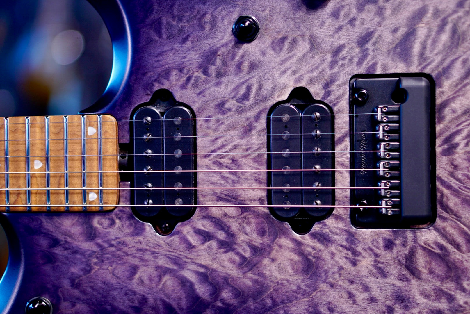 Ernie Ball Music Man JP15 Translucent Black Quilt H09853