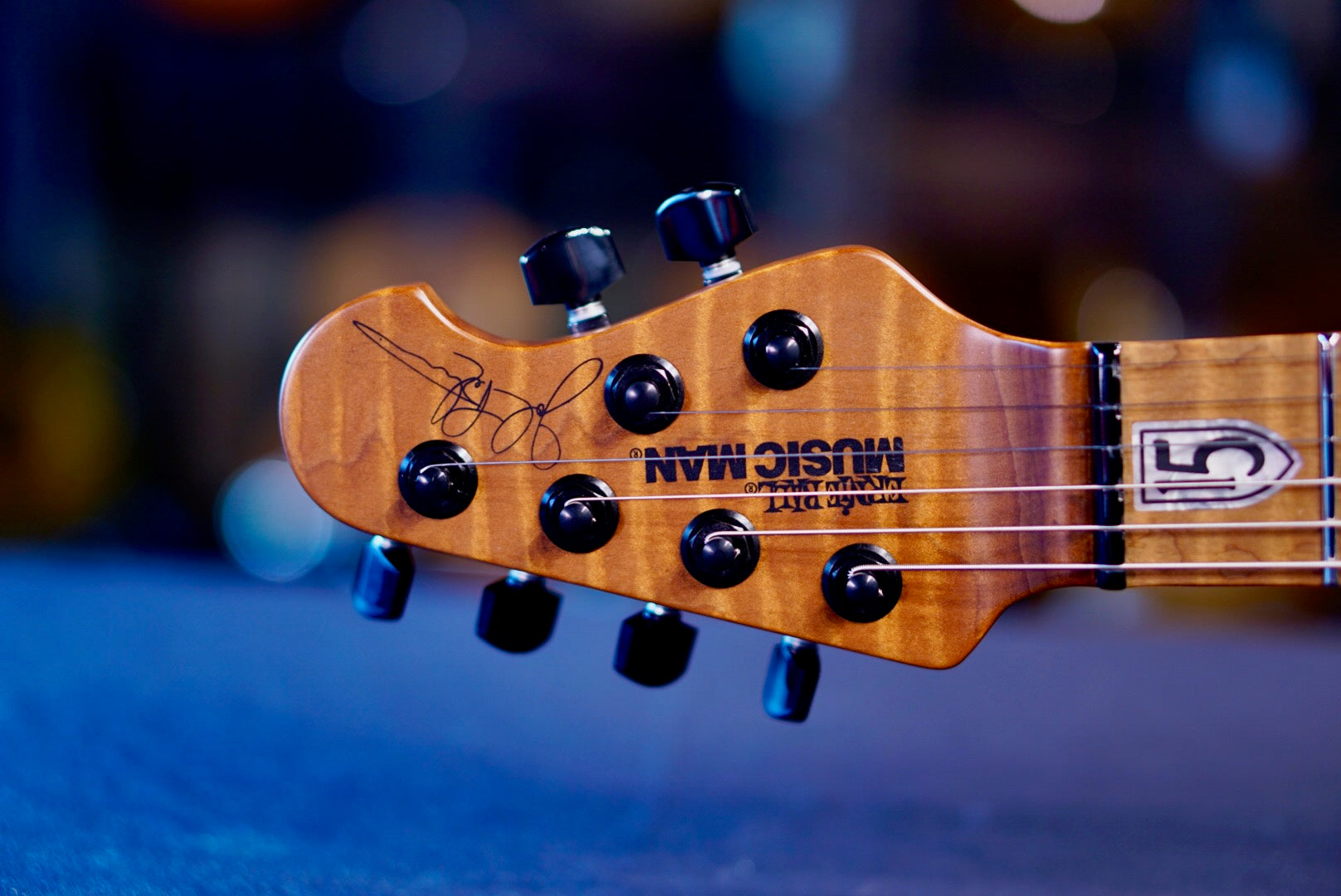 Ernie Ball Music Man JP15 Translucent Black Quilt H09853