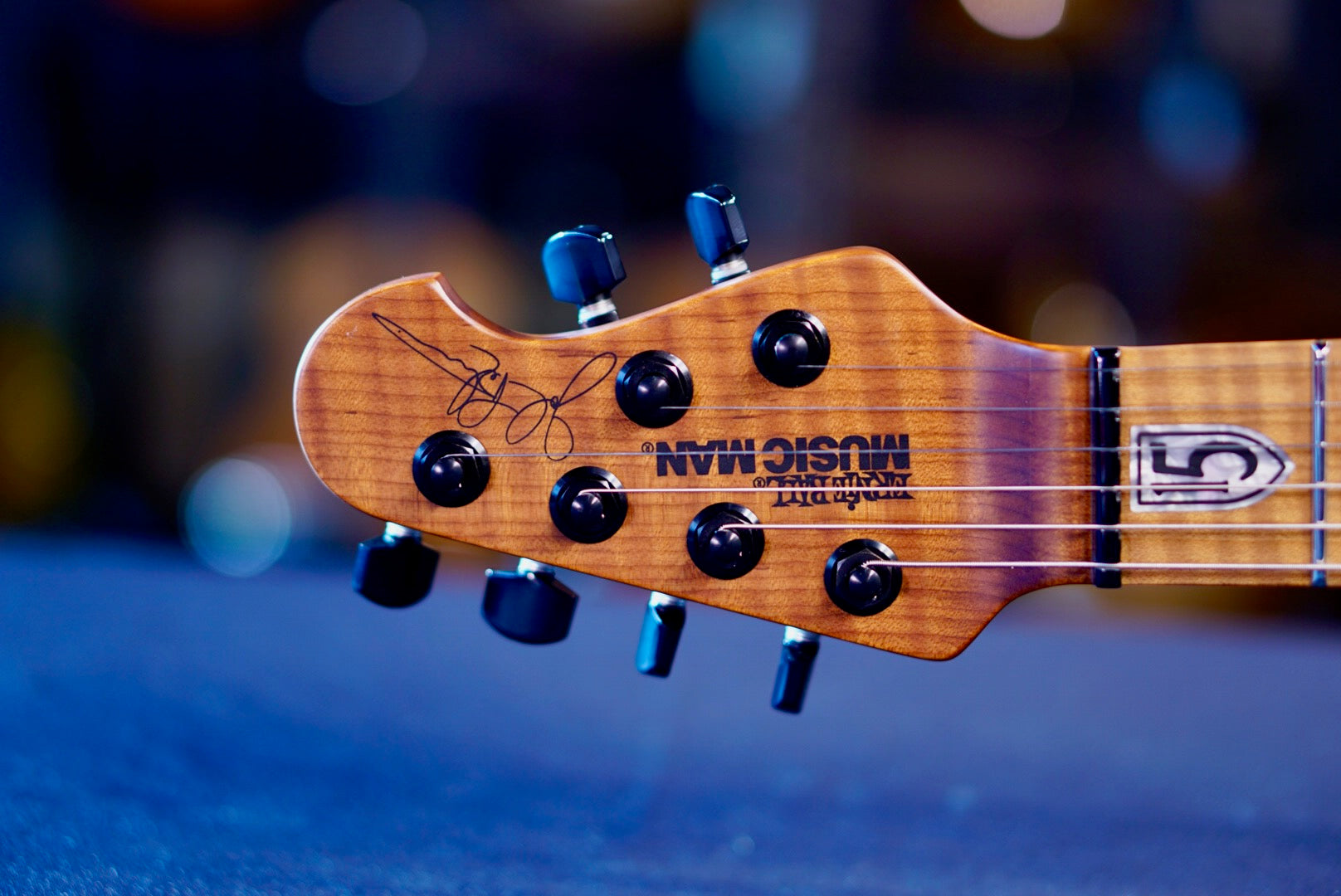 Ernie Ball Music Man JP15 Green Tiger Quilt H08459