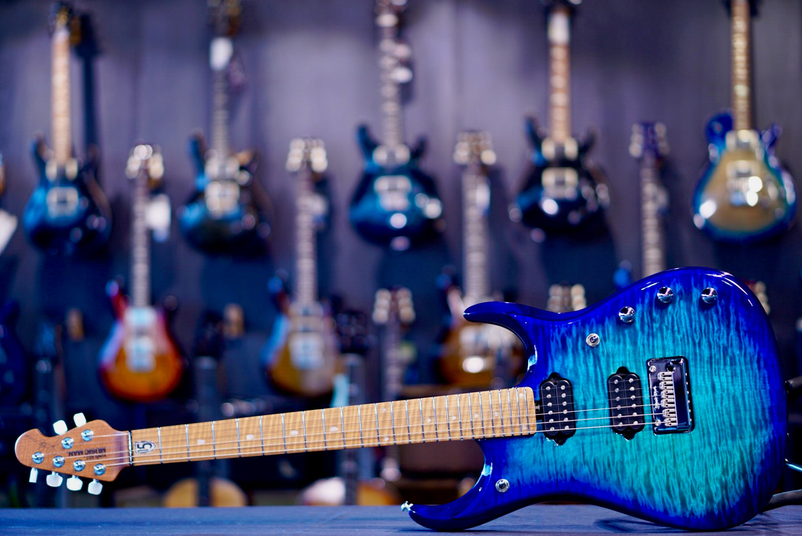 Ernie Ball Music Man JP15 Cerulean Paradise Flame H04475