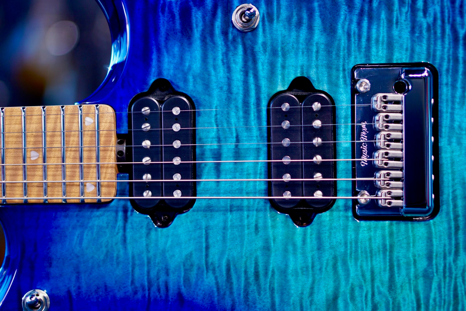 Ernie Ball Music Man JP15 Cerulean Paradise Flame H04475