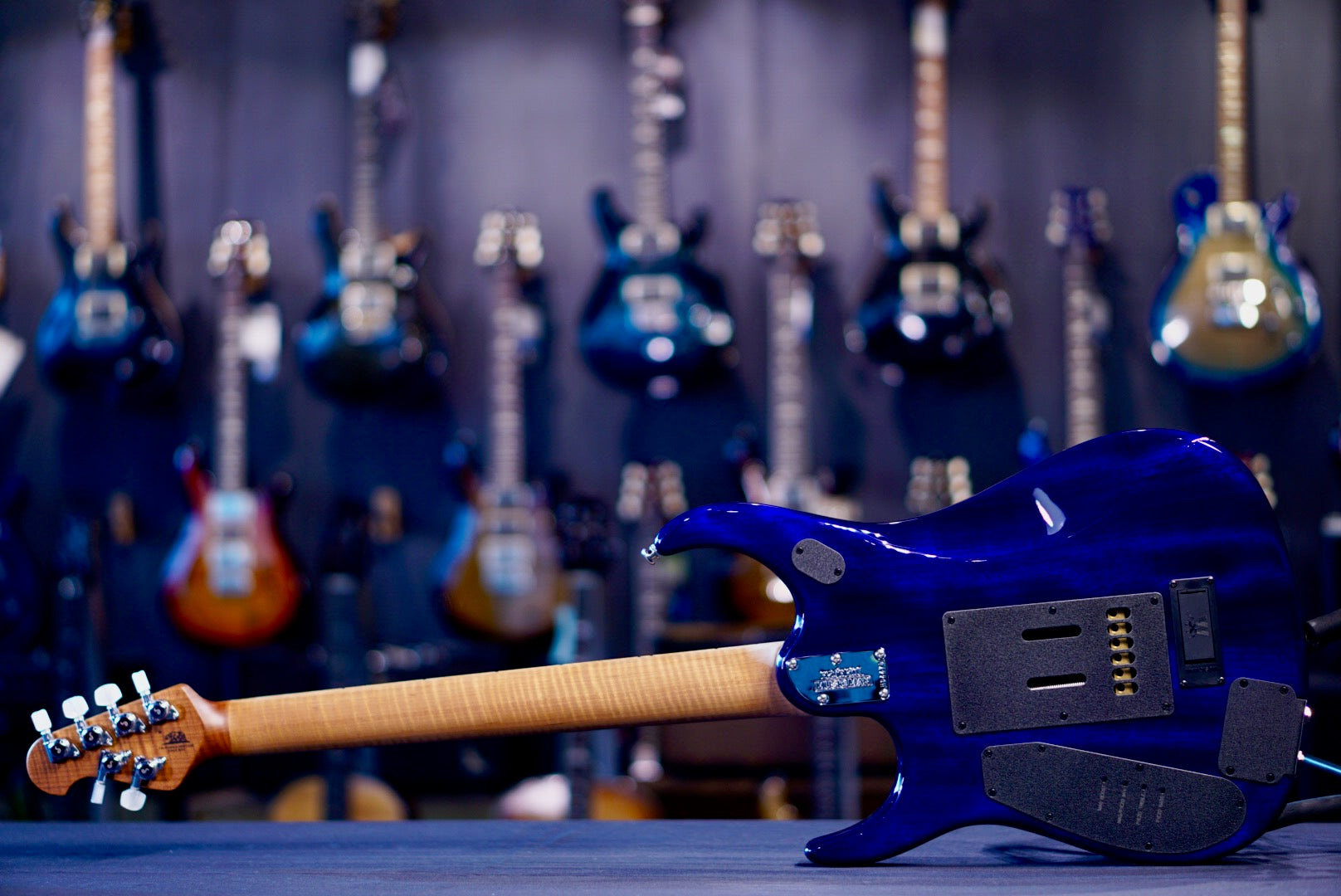 Ernie Ball Music Man JP15 Cerulean Paradise Flame H04475