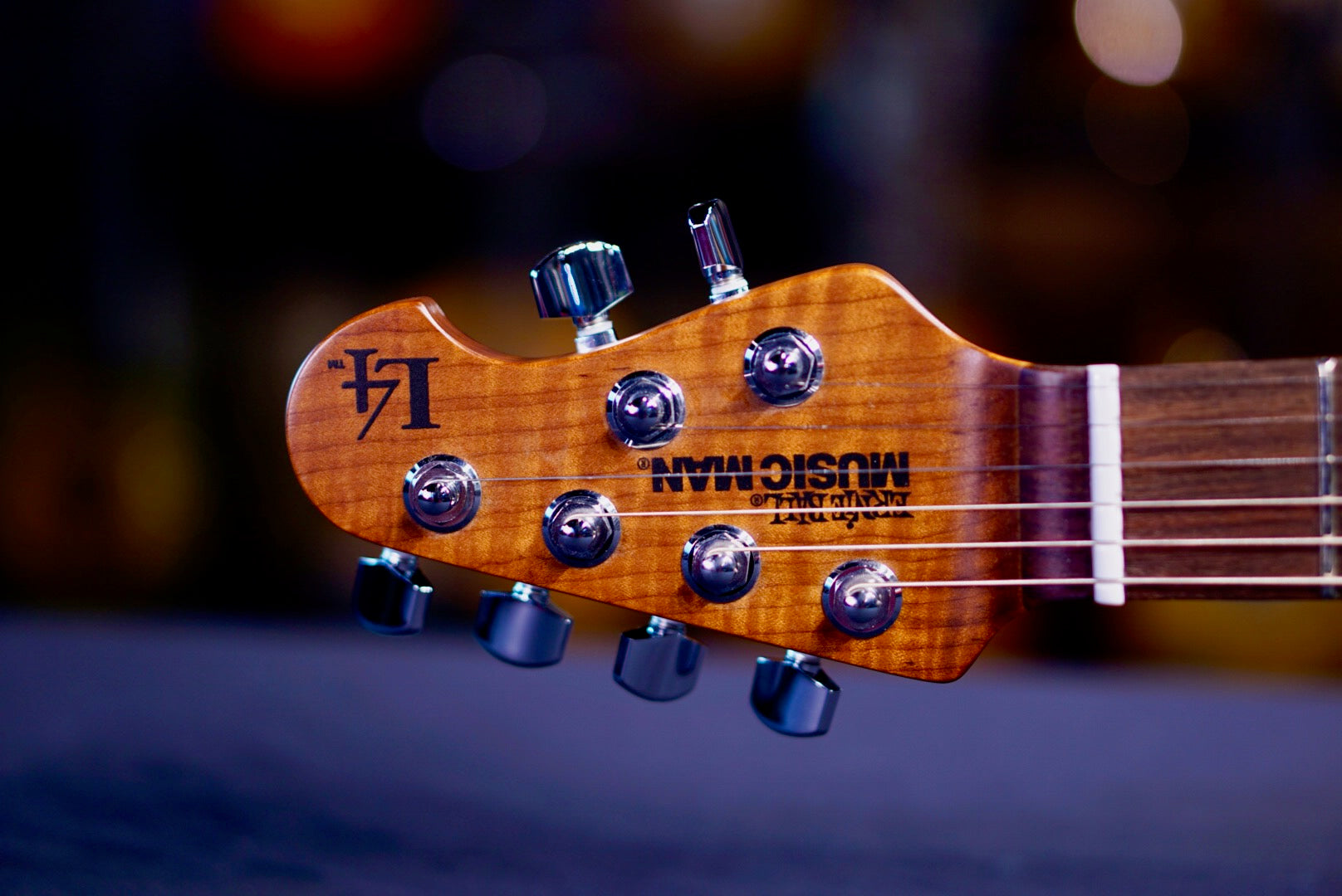 Ernie Ball Music Man Luke 4 HSS Butane Blue H10850