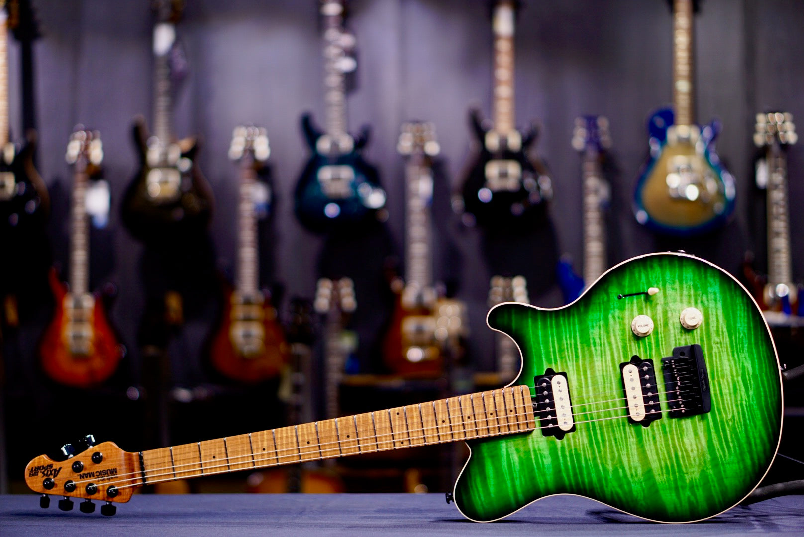 Ernie Ball Music Man Axis Super Sport  Matcha Flame H05978
