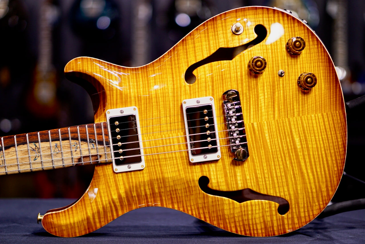 PRS Hollowbody II Piezo Wood Library Mccarty Sunburst Rosewood Neck 0411083
