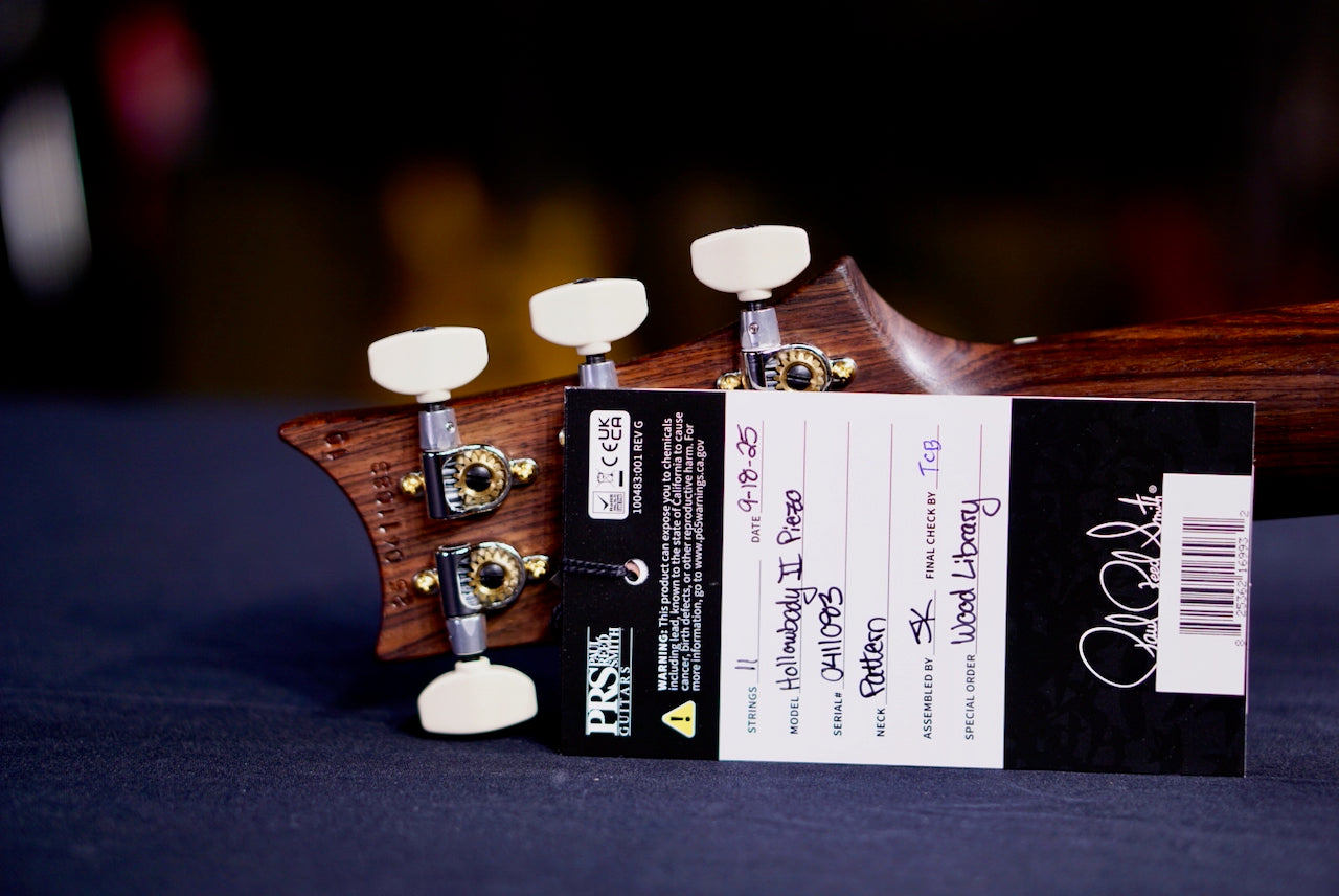 PRS Hollowbody II Piezo Wood Library Mccarty Sunburst Rosewood Neck 0411083