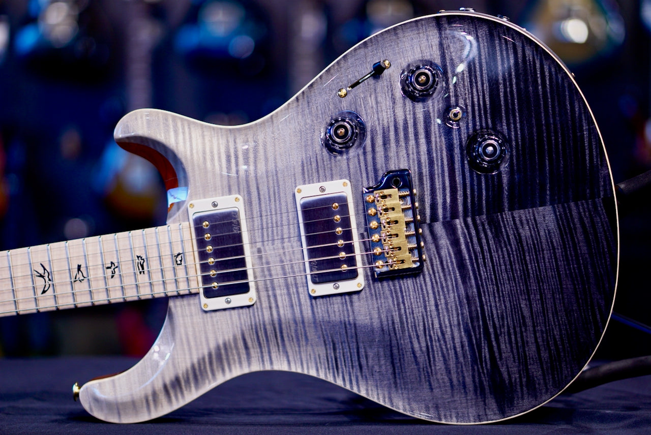 PRS Custom 24 Piezo Wood Library Artist Neck Gray Black Fade 0414185
