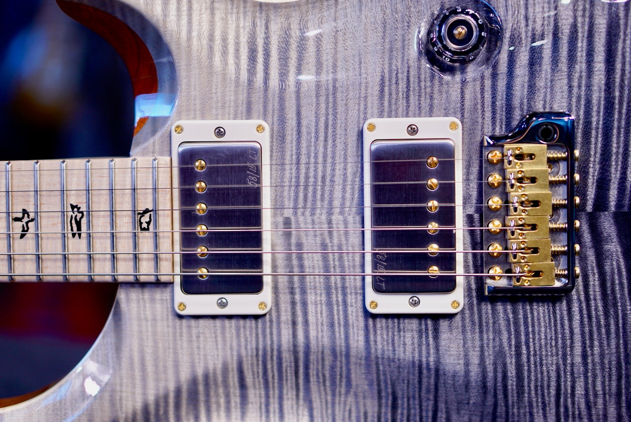 PRS Custom 24 Piezo Wood Library Artist Neck Gray Black Fade 0414185