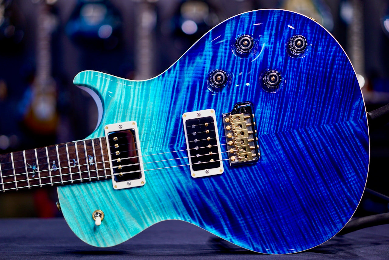 PRS Tremonti Wood Library Artist Neck Custom Blue Fade white back 0413758