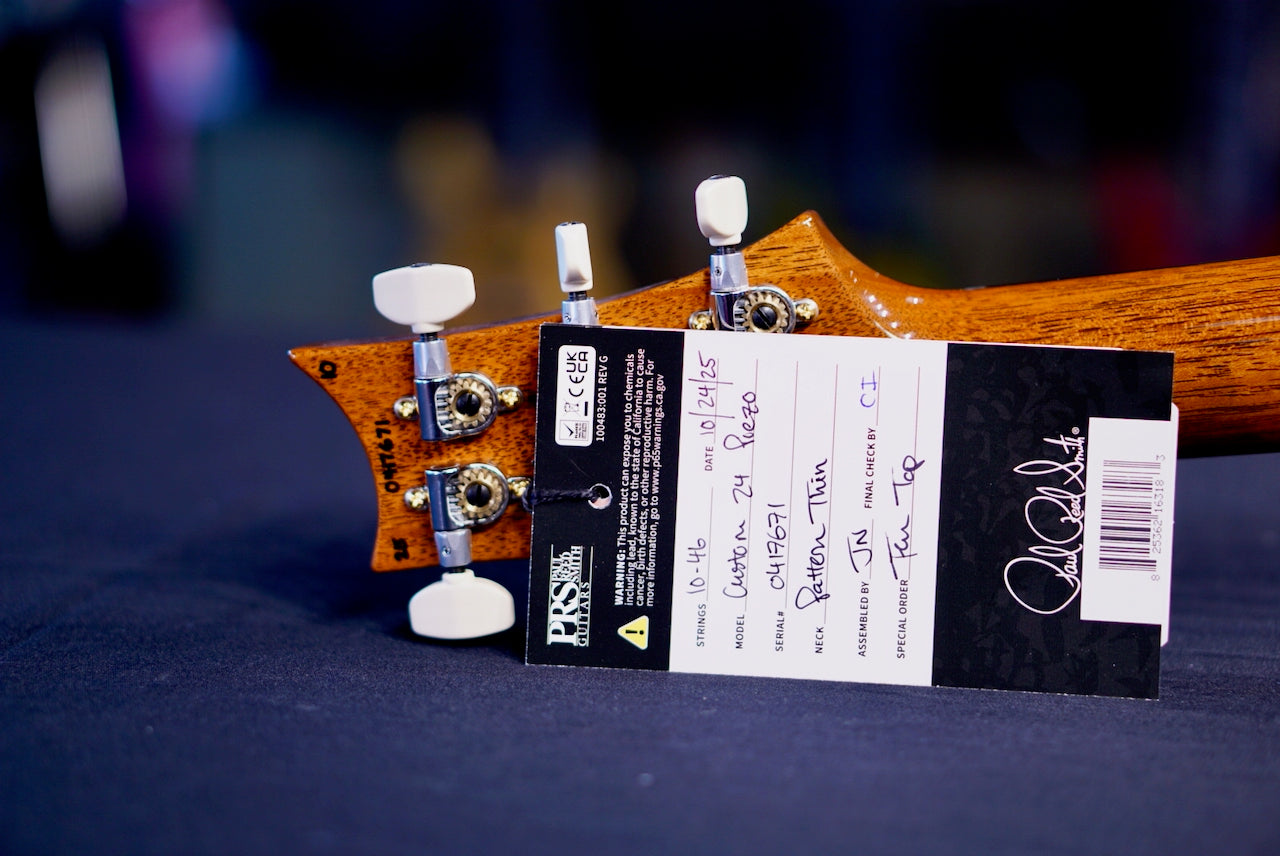 PRS Custom 24 Piezo Charcoal 10-Top 0417671