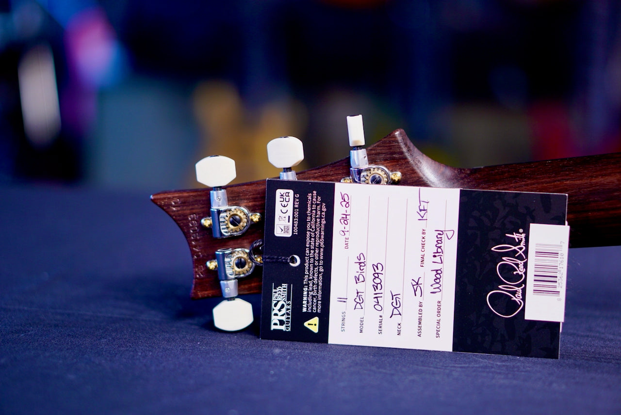 PRS DGT Wood Library Gray Black Fade Rosewood Neck 0413093