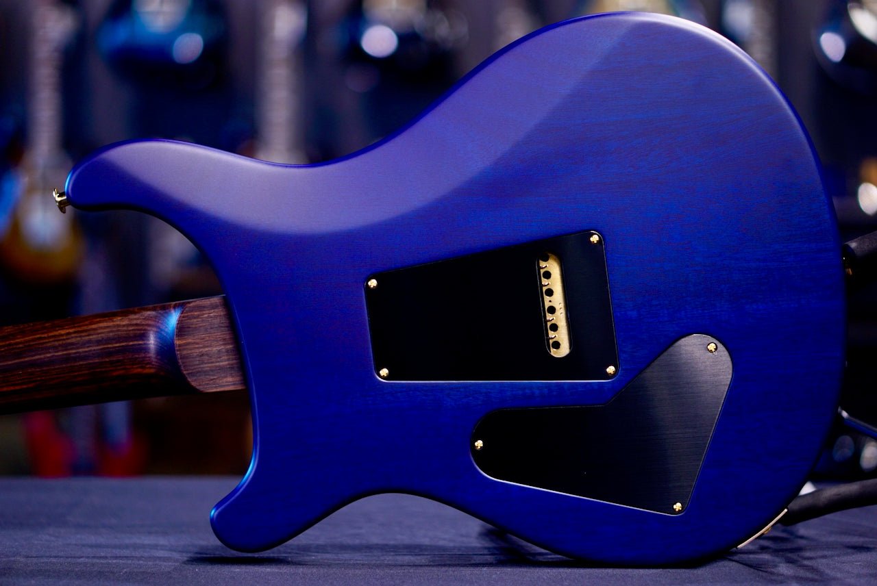 PRS Custom 24 Wood Library Violet Blue Burst Satin Rosewood Neck 04130