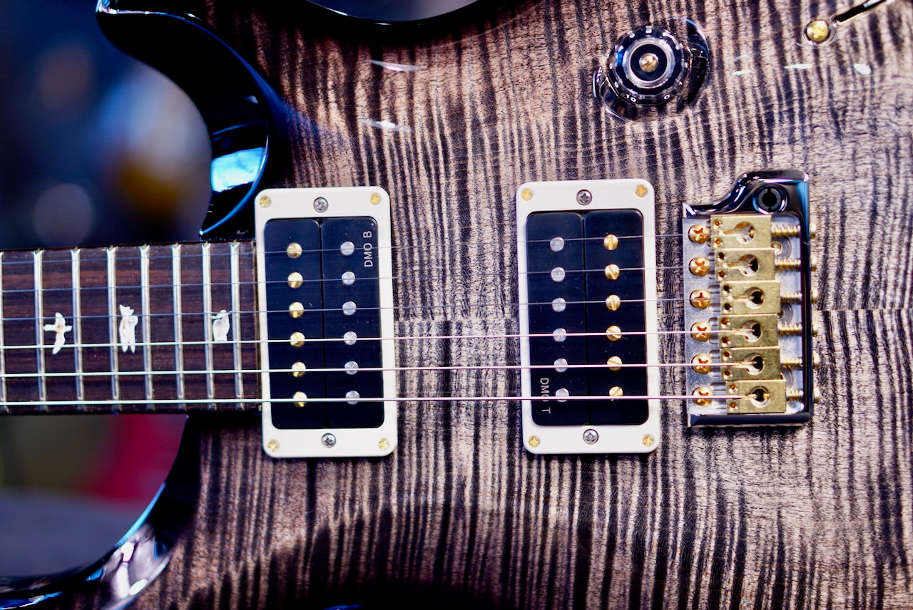 PRS Custom 24 Charcoal Wraparound Smokeburst 10 Top 0416209